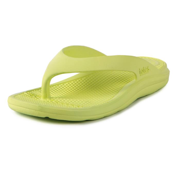totes SOLBOUNCE Ladies Toe Post Lime Extra Image 2